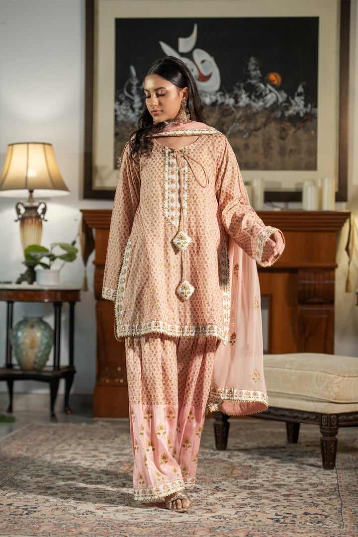 Gulbahar | 3 Piece Kurta and Farshi Shalwar Suit