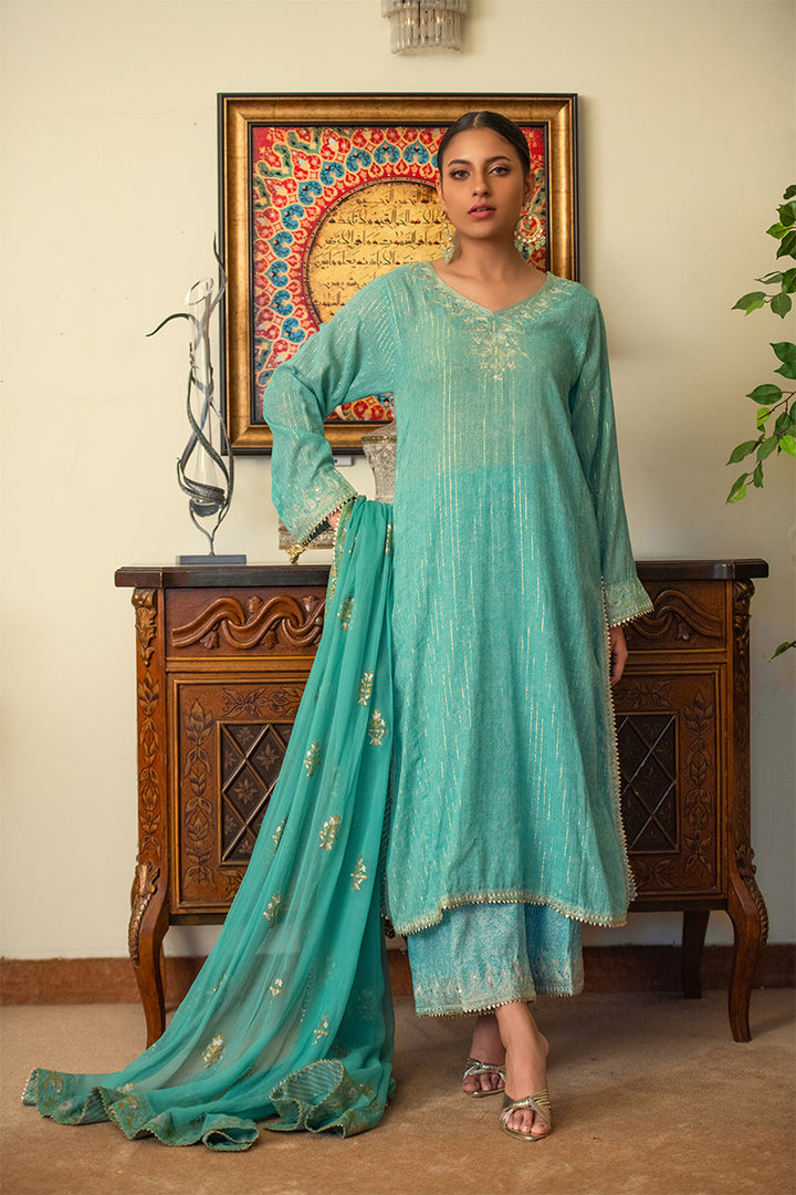 Feroza | 3 Piece Plazzo Suit
