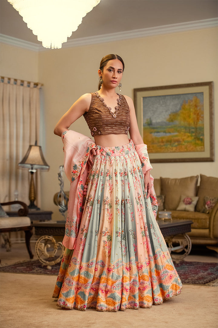 Gulbadan | 3 Piece Lehnga Choli