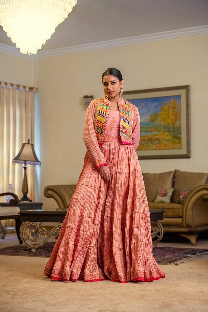 Gul-e-Rana | Lehenga Choli with a Koti