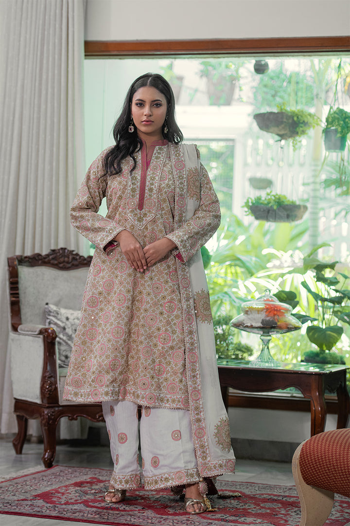 Gulrukh | 3 Piece Kurta Plazzo Suit