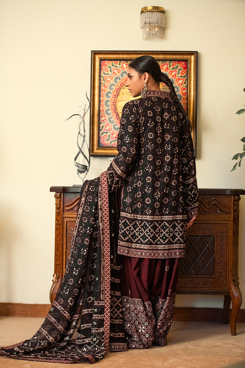 Gulpari | 3 Piece Kurta & Farshi Shalwar Suit