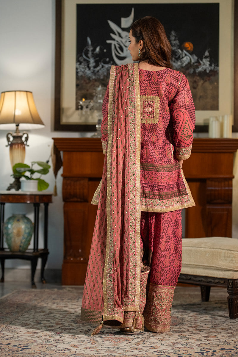 Bahar  | 3 Piece Kurta and Farshi Shalwar Suit