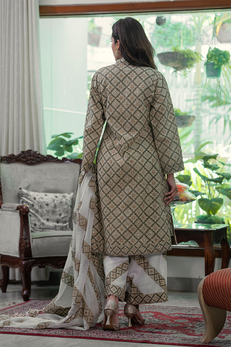 Zaytoon | 3 Piece Kurta Plazzo Suit