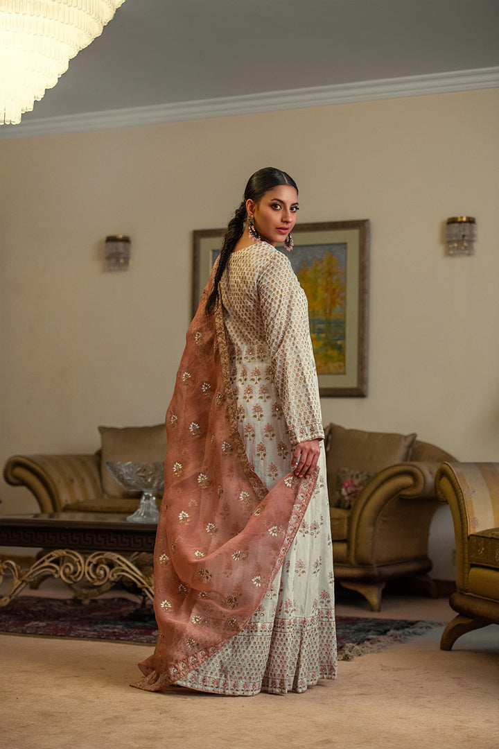 Pakeezah | Angrakha Style 3 Piece Suit