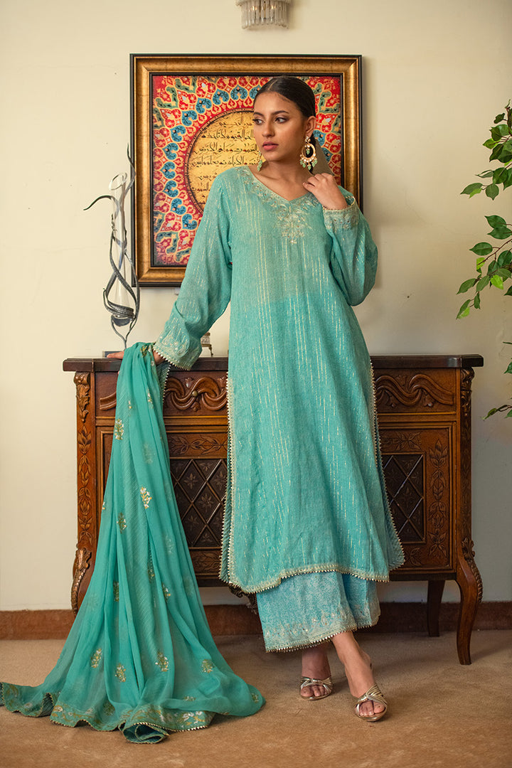 Feroza | 3 Piece Plazzo Suit