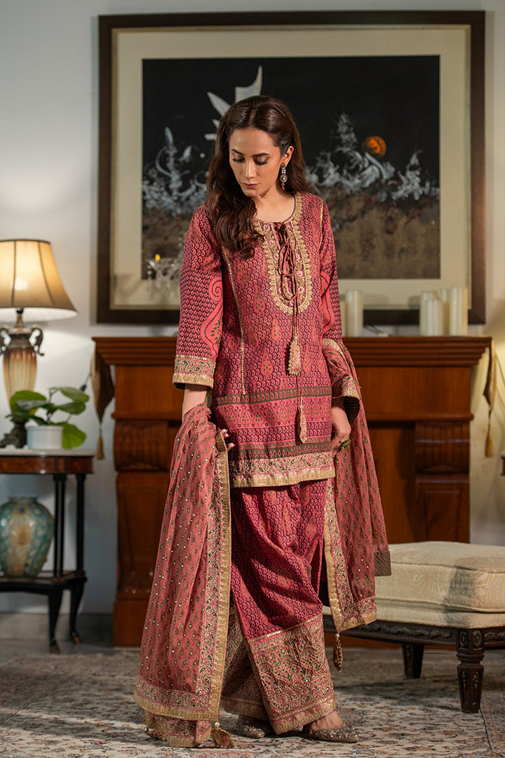 Bahar  | 3 Piece Kurta and Farshi Shalwar Suit