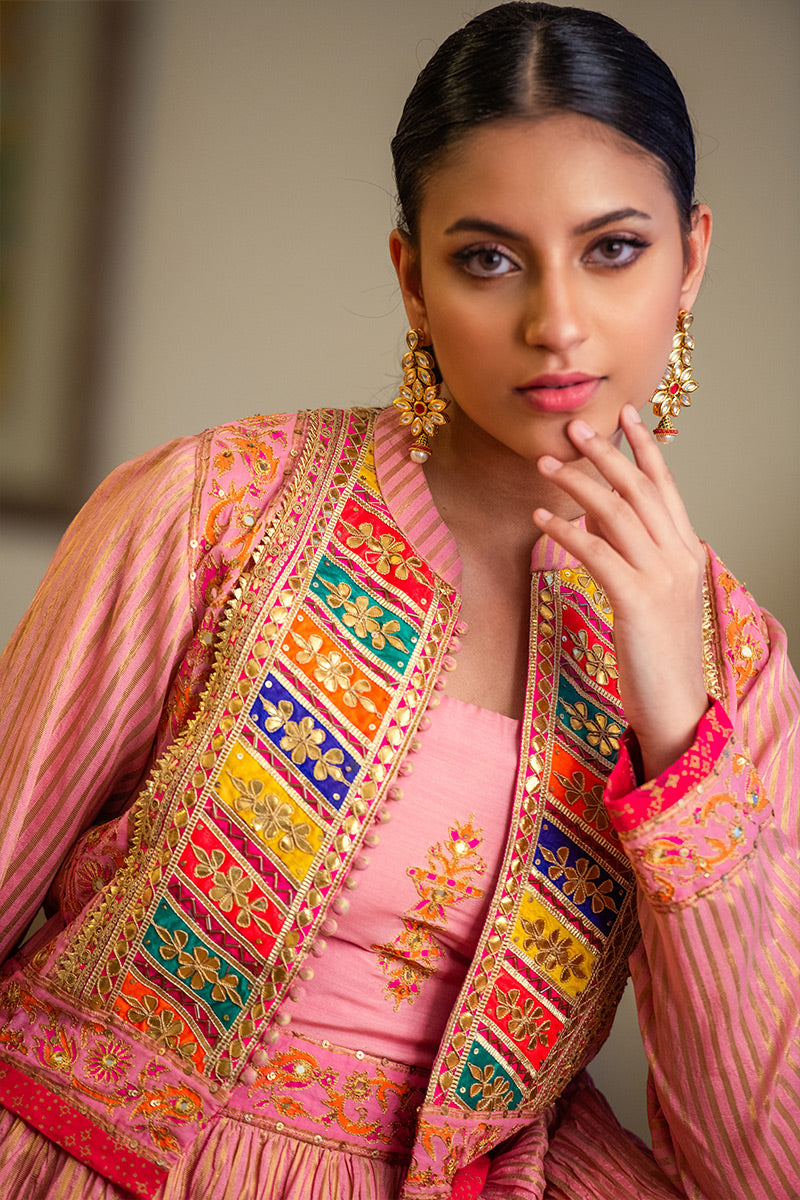 Gul-e-Rana | Lehenga Choli with a Koti