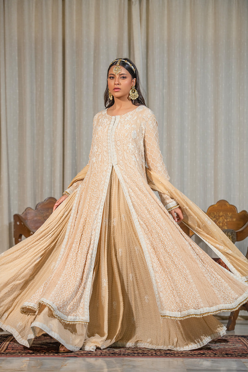Roshni  | 3 Piece Anarkali & Dhaka Suit