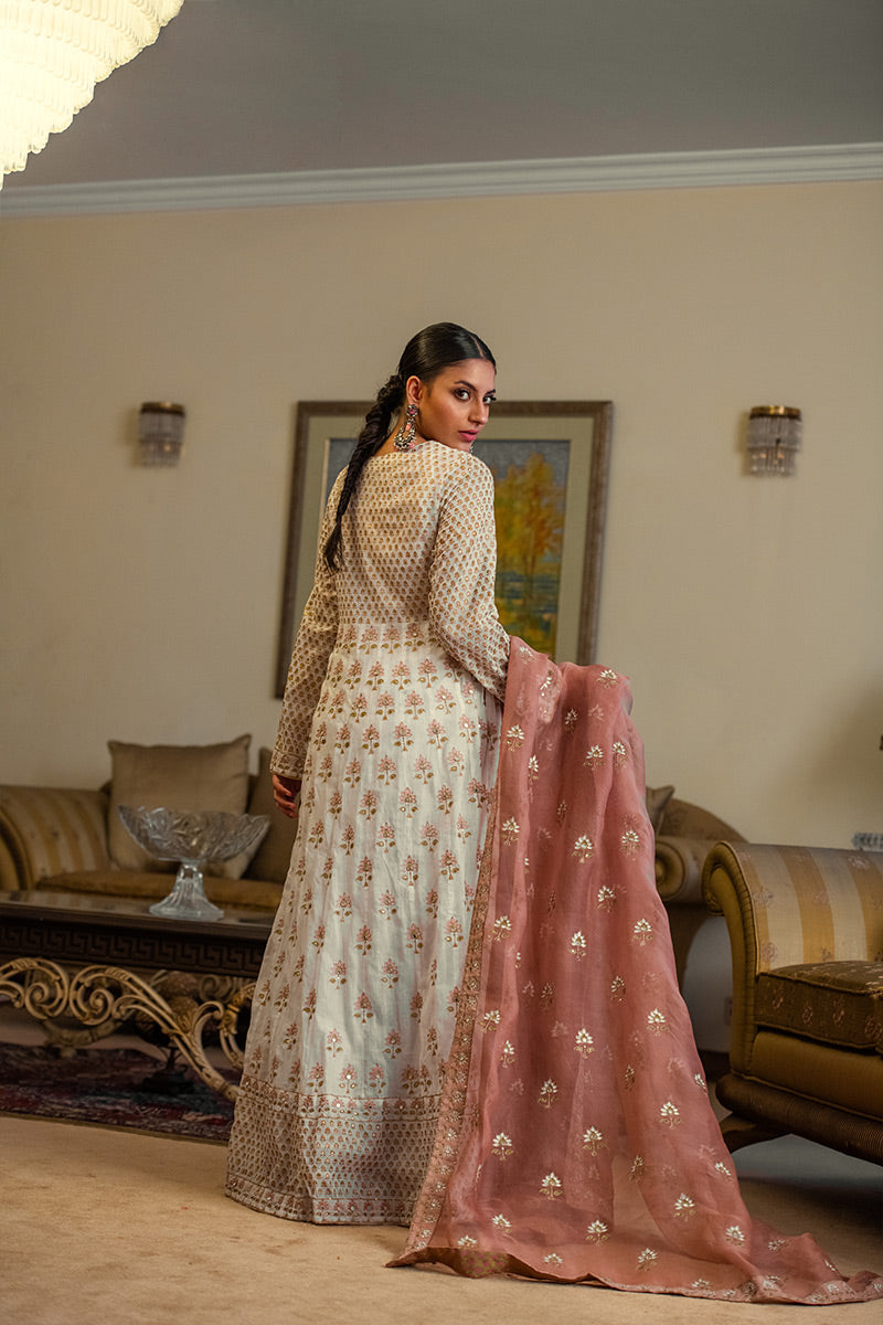 Pakeezah | Angrakha Style 3 Piece Suit