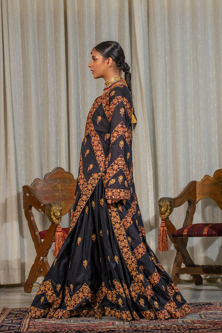 Gulmohar | 3 Piece Long Coat Suit