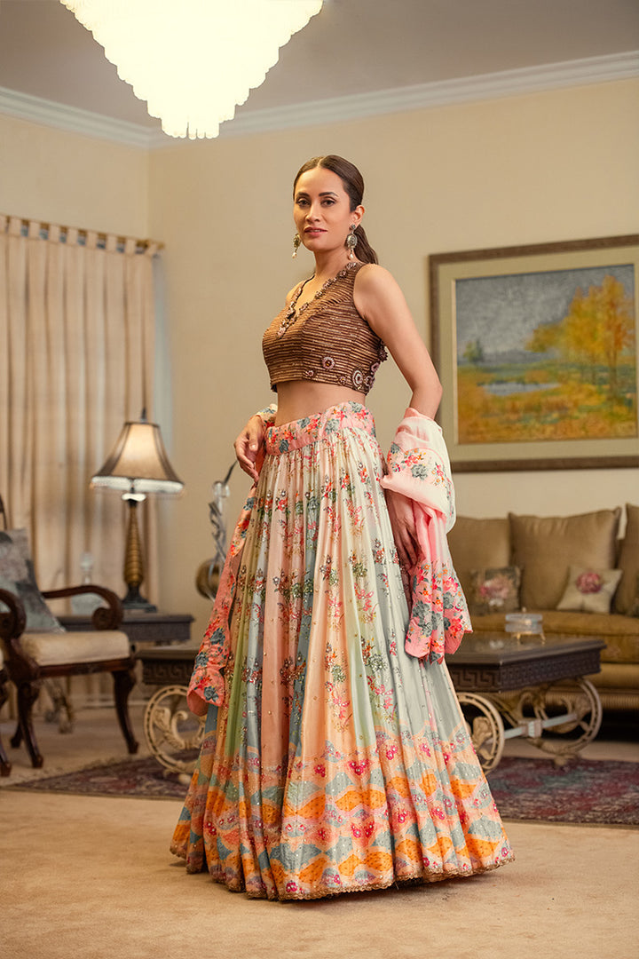 Gulbadan | 3 Piece Lehnga Choli