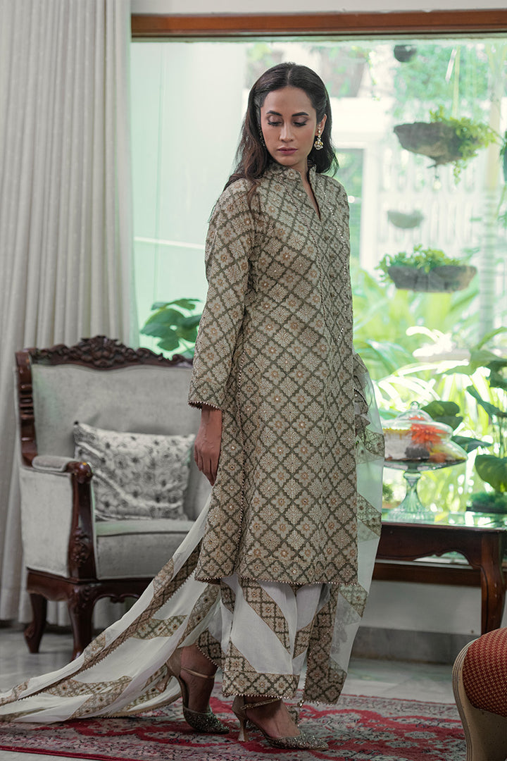 Zaytoon | 3 Piece Kurta Plazzo Suit