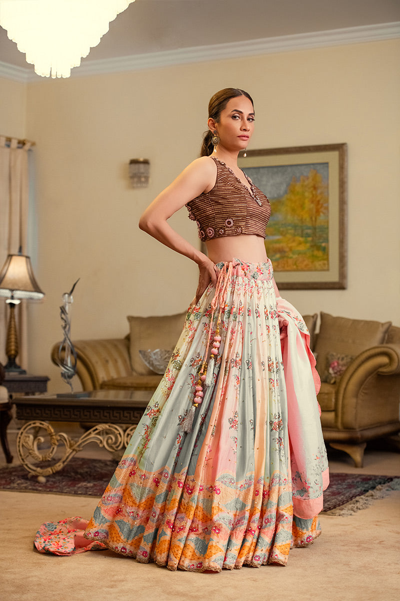 Gulbadan | 3 Piece Lehnga Choli