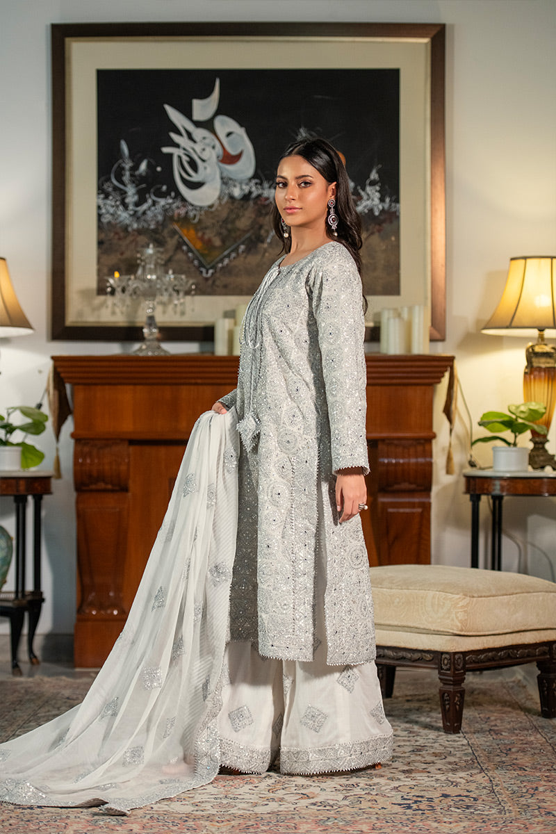 Noor-e-Mehtab | 3 Piece Kurta Plazzo Suit