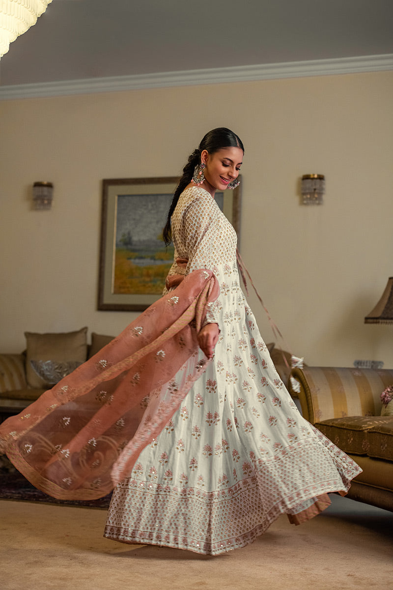 Pakeezah | Angrakha Style 3 Piece Suit