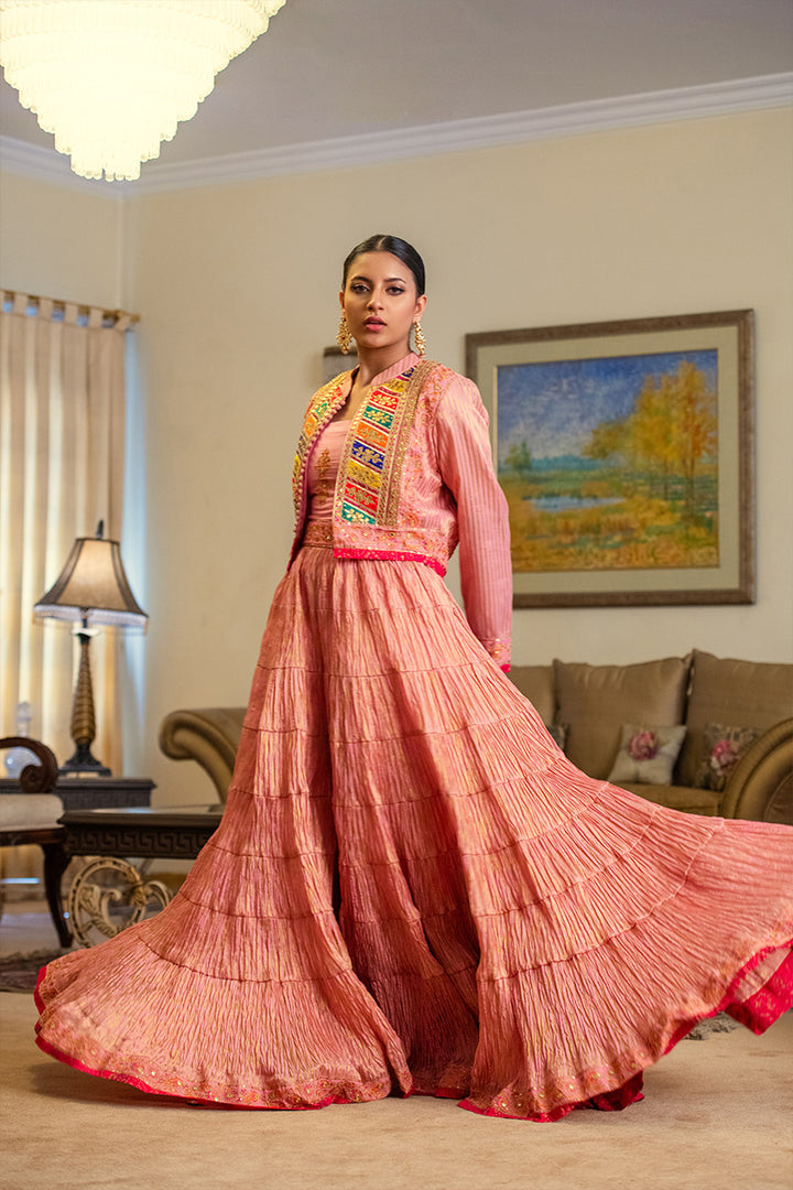 Gul-e-Rana | Lehenga Choli with a Koti
