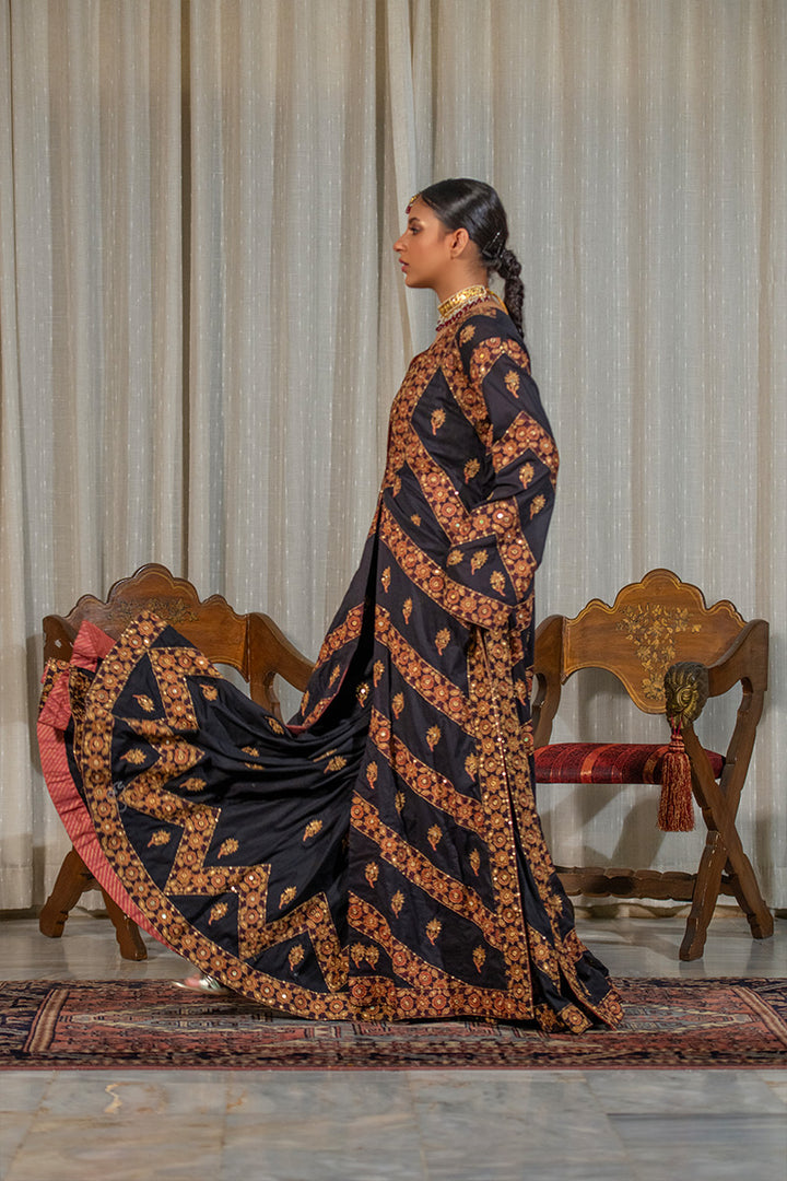Gulmohar | 3 Piece Long Coat Suit