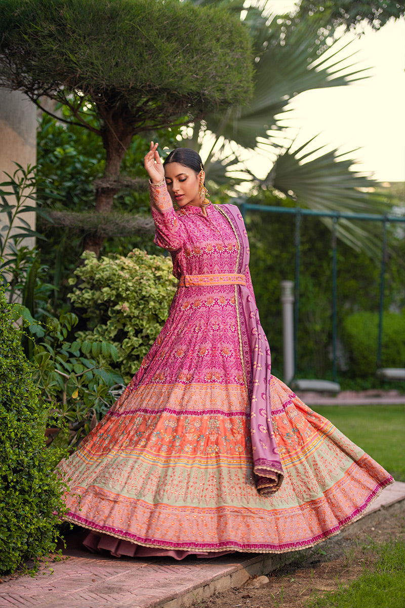 Nawal | 3 Piece Anarkali Suit