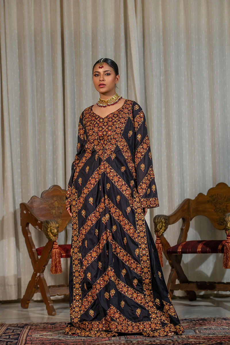 Gulmohar | 3 Piece Long Coat Suit