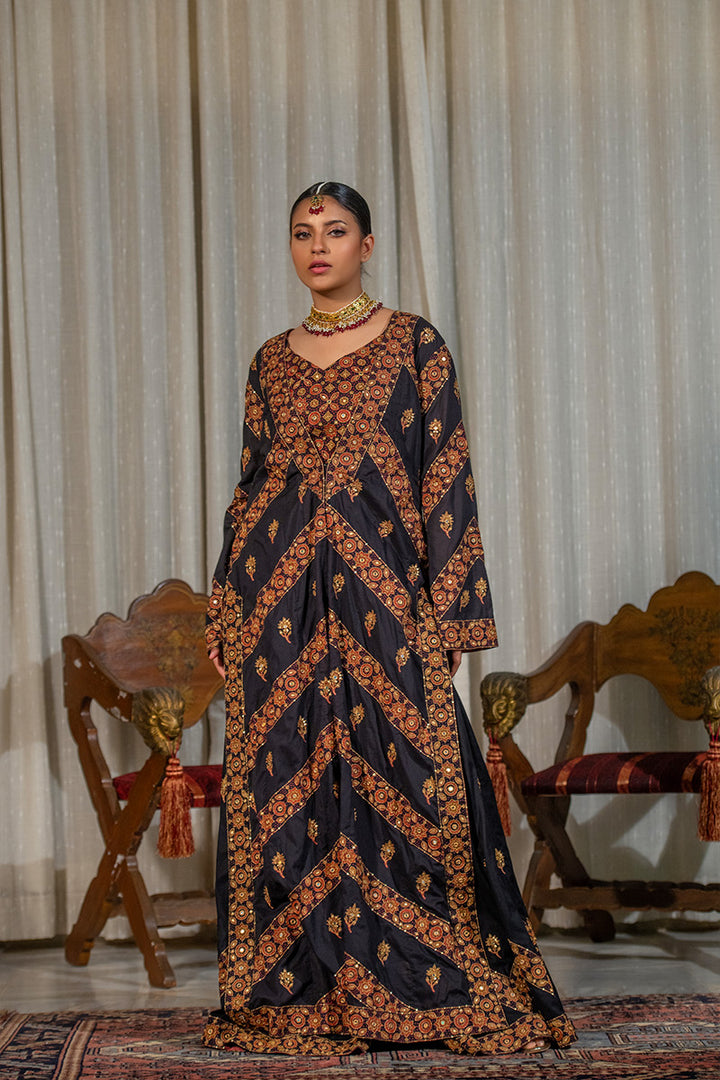 Gulmohar | 3 Piece Long Coat Suit