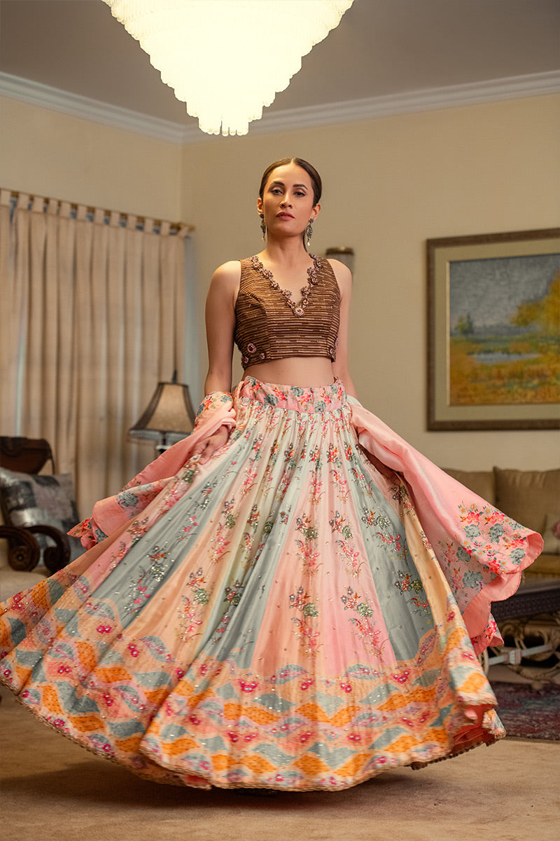 Gulbadan | 3 Piece Lehnga Choli