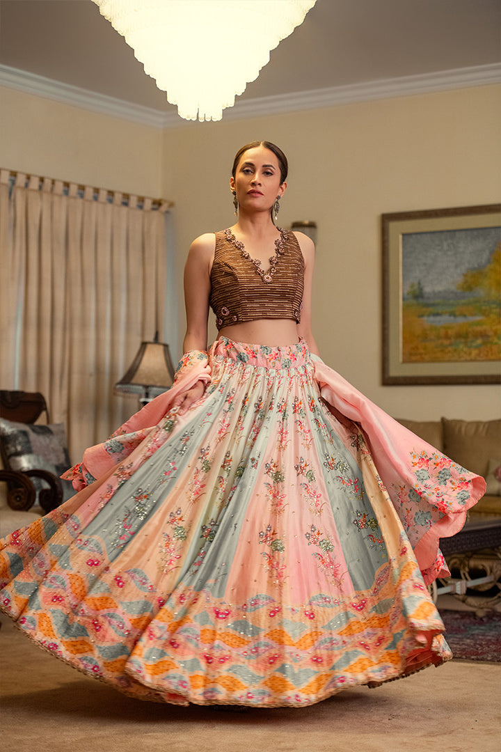 Gulbadan | 3 Piece Lehnga Choli
