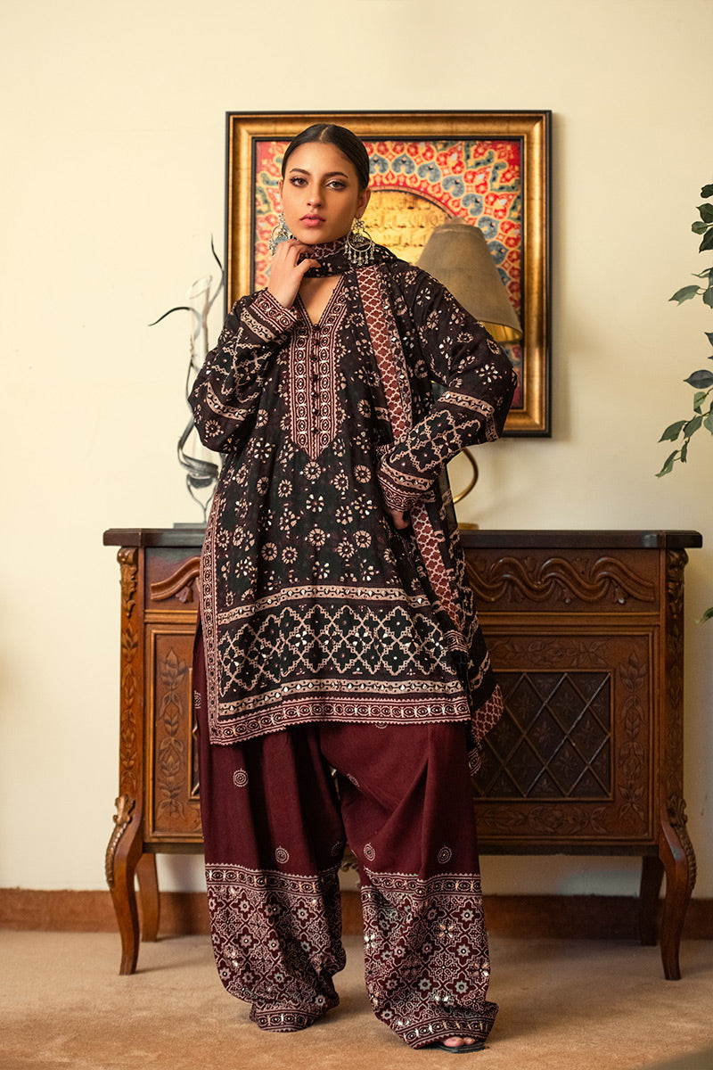 Gulpari | 3 Piece Kurta & Farshi Shalwar Suit
