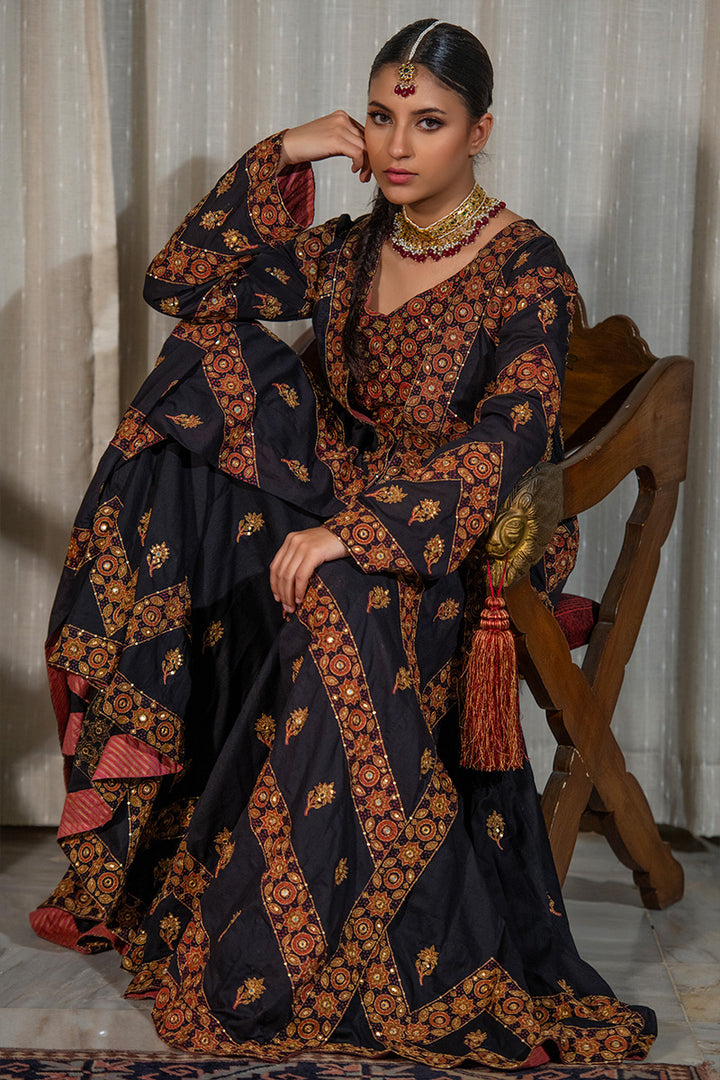 Gulmohar | 3 Piece Long Coat Suit