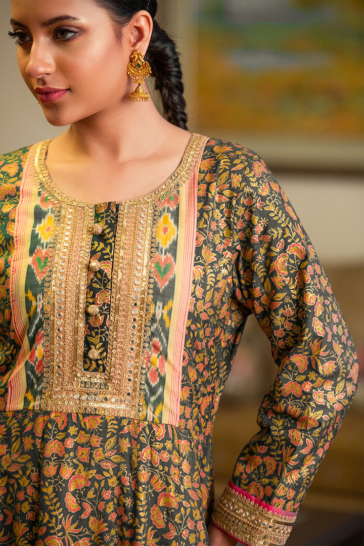 Hooriya | 3 Piece Anarkali Suit