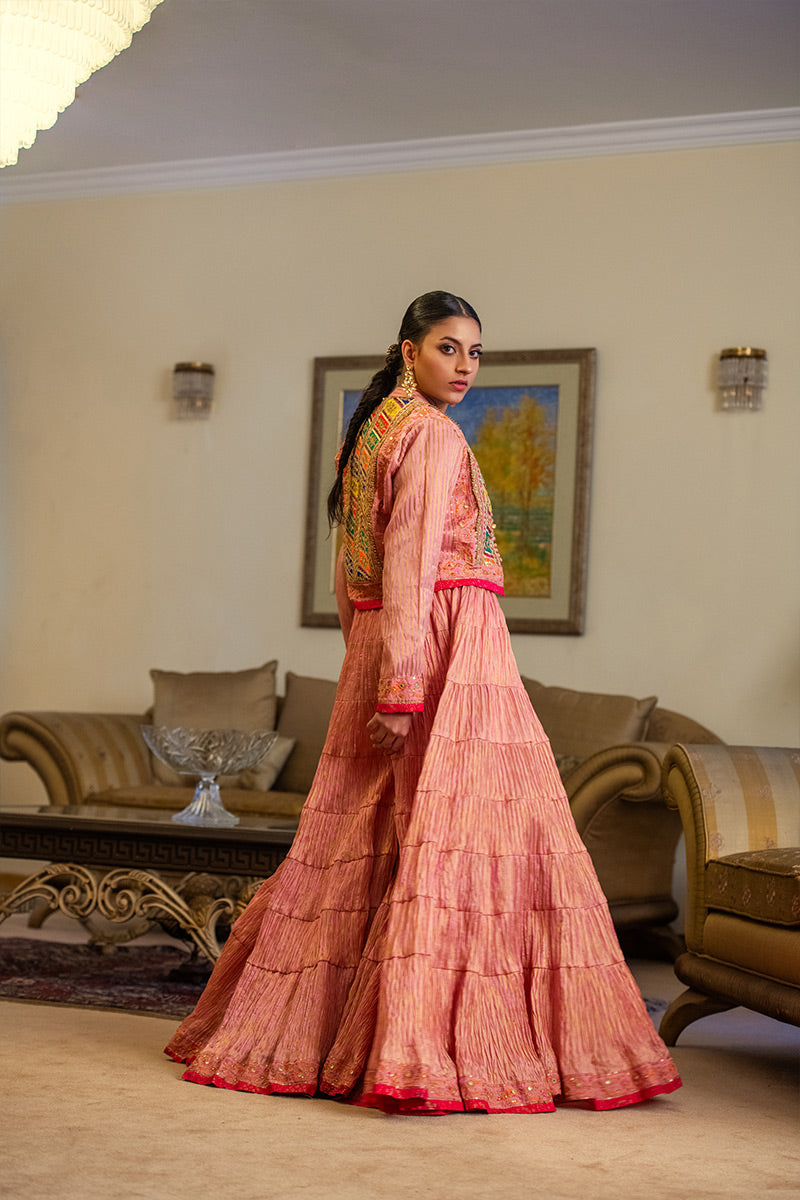 Gul-e-Rana | Lehenga Choli with a Koti