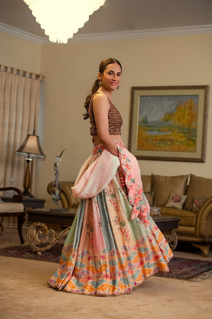 Gulbadan | 3 Piece Lehnga Choli