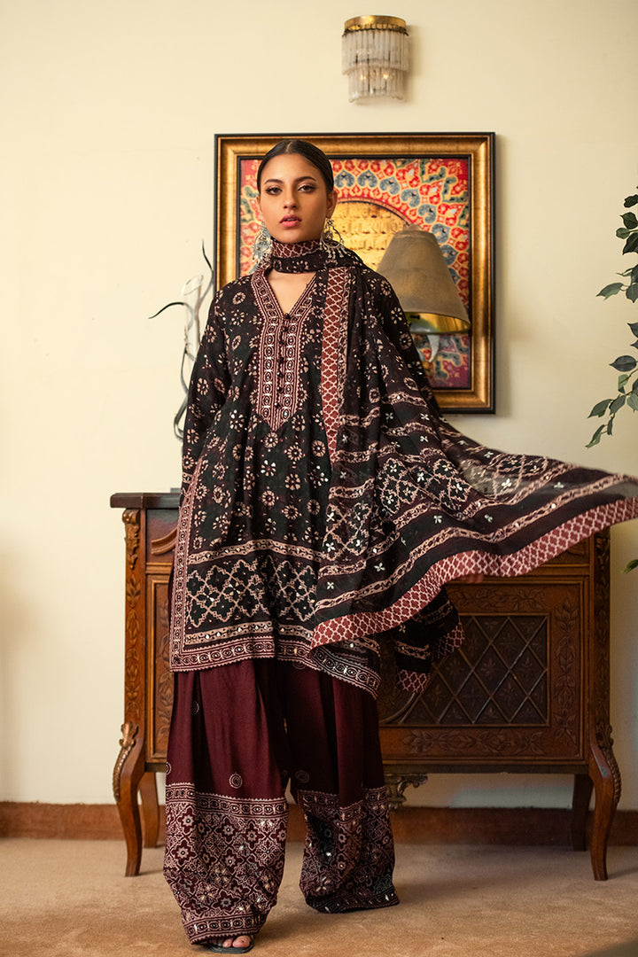 Gulpari | 3 Piece Kurta & Farshi Shalwar Suit