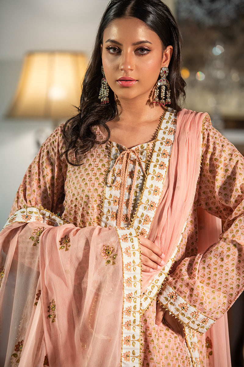 Gulbahar | 3 Piece Kurta and Farshi Shalwar Suit