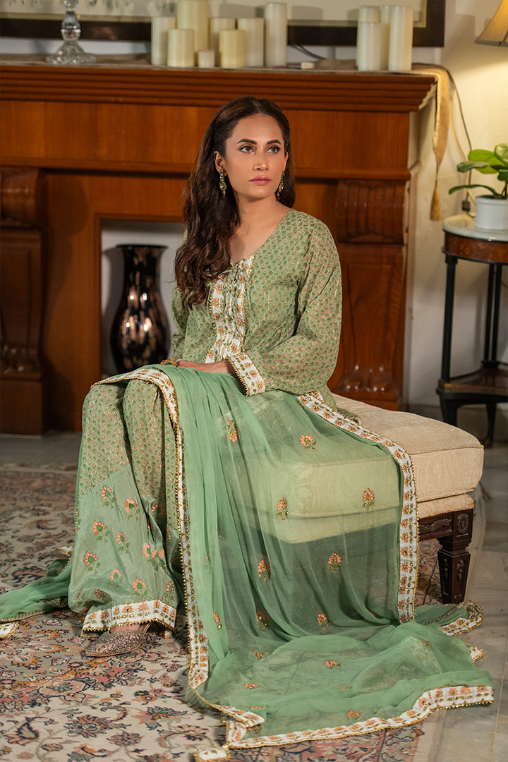 Dilruba | 3 Piece Kurta and Farshi Shalwar