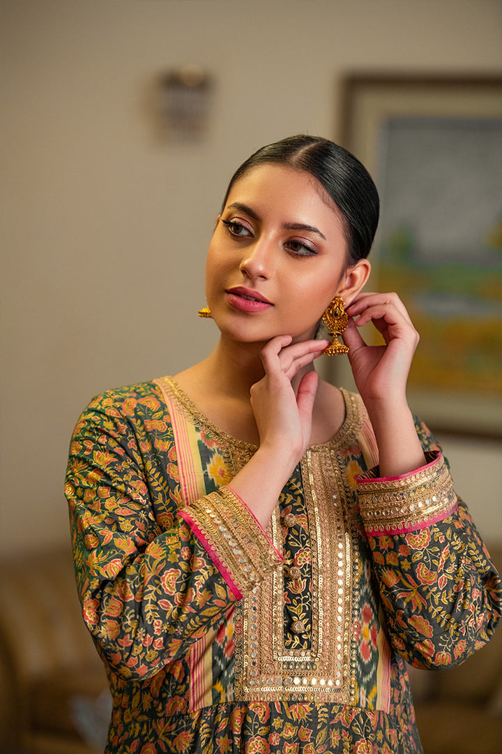 Hooriya | 3 Piece Anarkali Suit