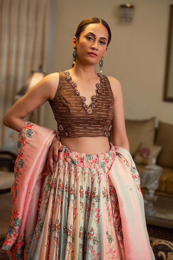 Gulbadan | 3 Piece Lehnga Choli