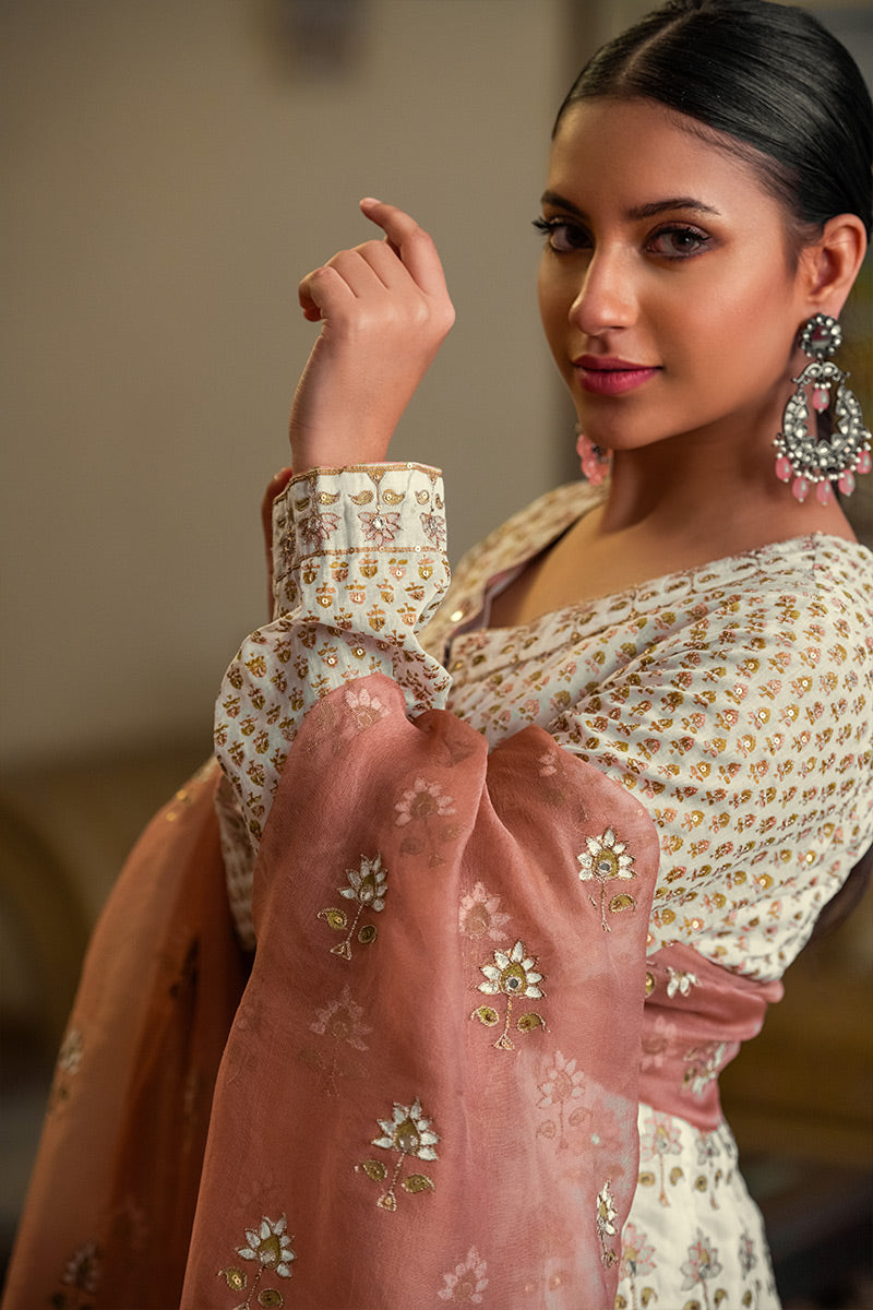 Pakeezah | Angrakha Style 3 Piece Suit