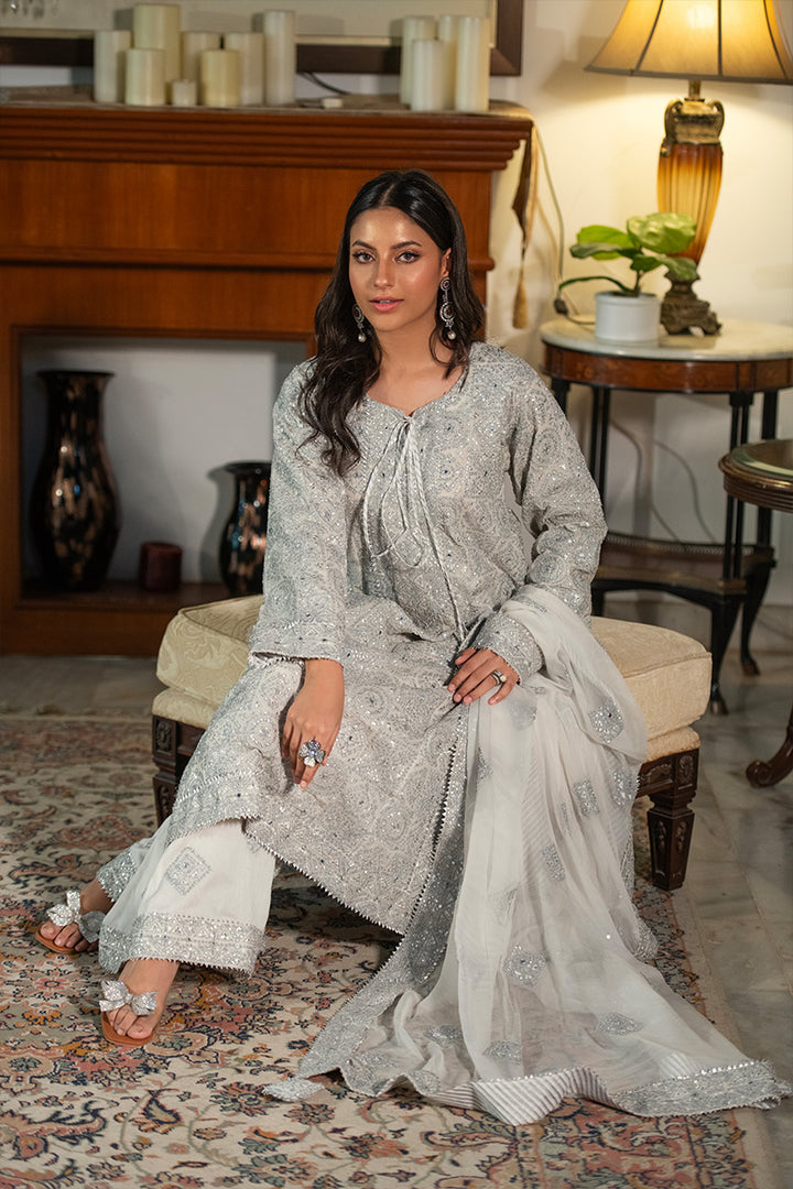 Noor-e-Mehtab | 3 Piece Kurta Plazzo Suit
