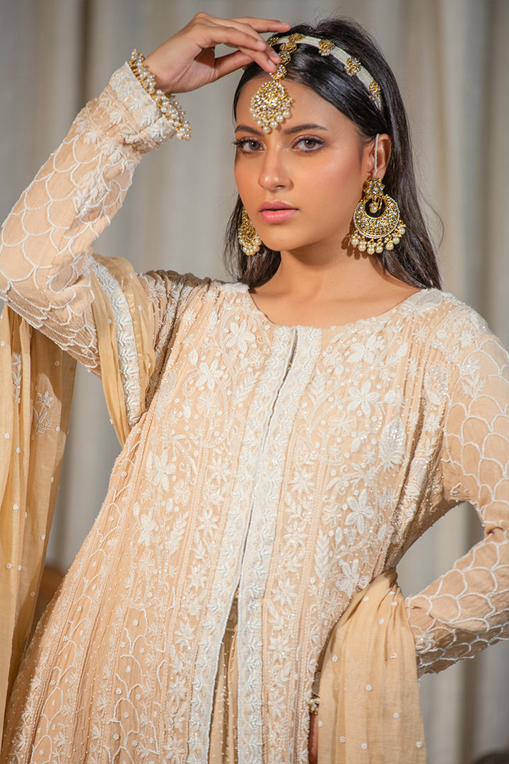 Roshni  | 3 Piece Anarkali & Dhaka Suit