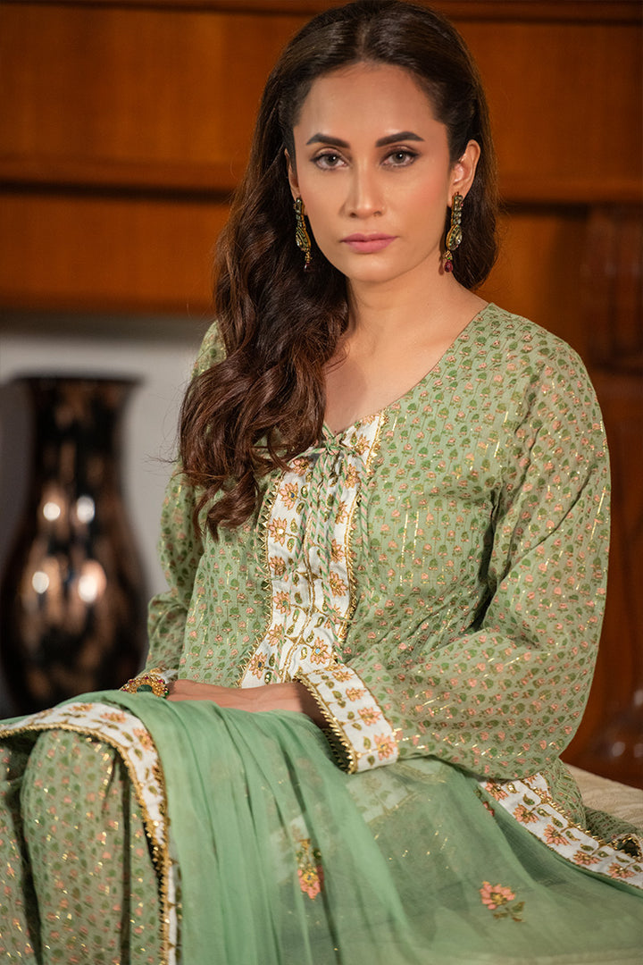 Dilruba | 3 Piece Kurta and Farshi Shalwar