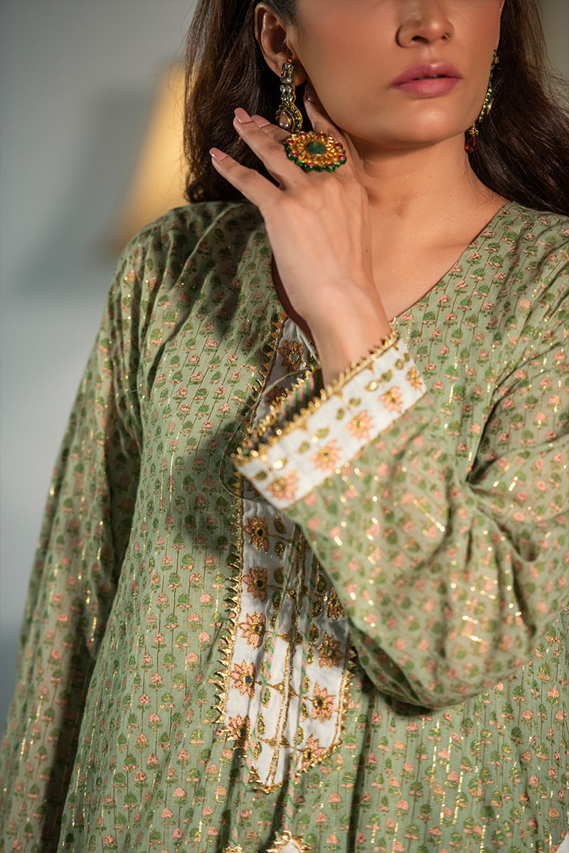Dilruba | 3 Piece Kurta and Farshi Shalwar